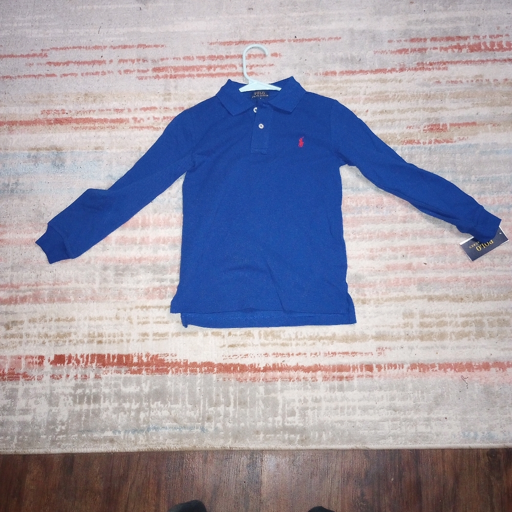 Long sleeve Ralph Lauren Blue Polo